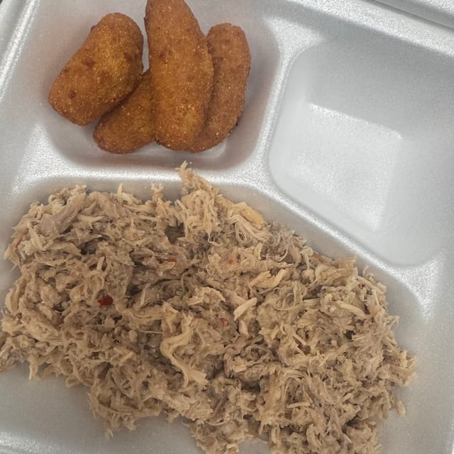 Chopped Turkey BBQ Entree.