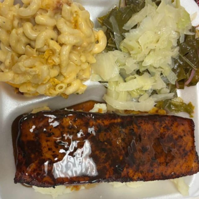Honey Garlic Salmon Combo.