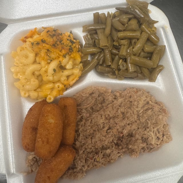 Chopped Pork BBQ Combo.