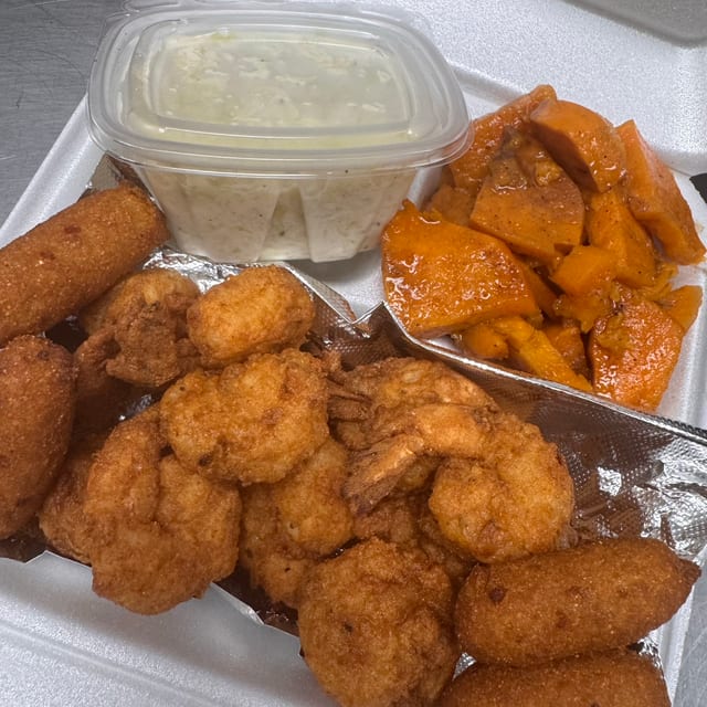 10 Fried Shrimp Combo.