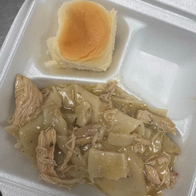 Chicken and Dumplings Entree.