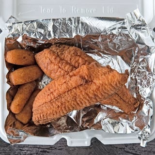 Fried Flounder Entree (2-3 Pieces)